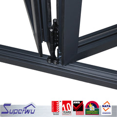 2.9M high corner glass aluminum folding door on China WDMA