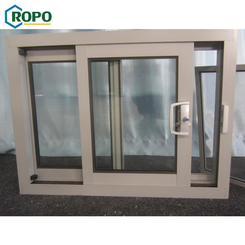 2 Track Cheap House Temper Glass Aluminum Alloy Frame Profile Slide Windows,Double Glaze Aluminum Slide Window Frame on China WDMA