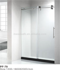 2023 cheap factory price new design hanging rollers sliding screen shower enclosure door on China WDMA