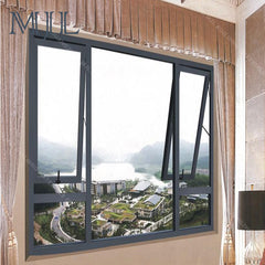 2018 Hot Sell Factory Price White Color Aluminum Double Top Hung Window on China WDMA