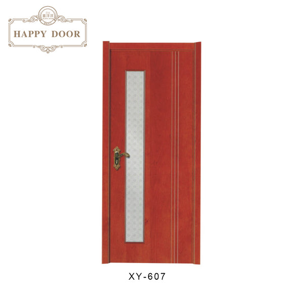 2018 new cheap hardwood exterior door pvc design glassdoor on China WDMA