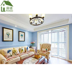 2019 Factory Price Decorative Grilled Waterproof Outdoor French Folding Door With Clear Tempered Glass on China WDMA