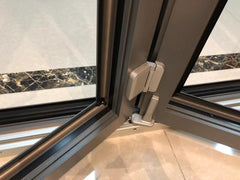 Aluminium alloy NOA code bulletproof glass accordion door for supplying installation on China WDMA