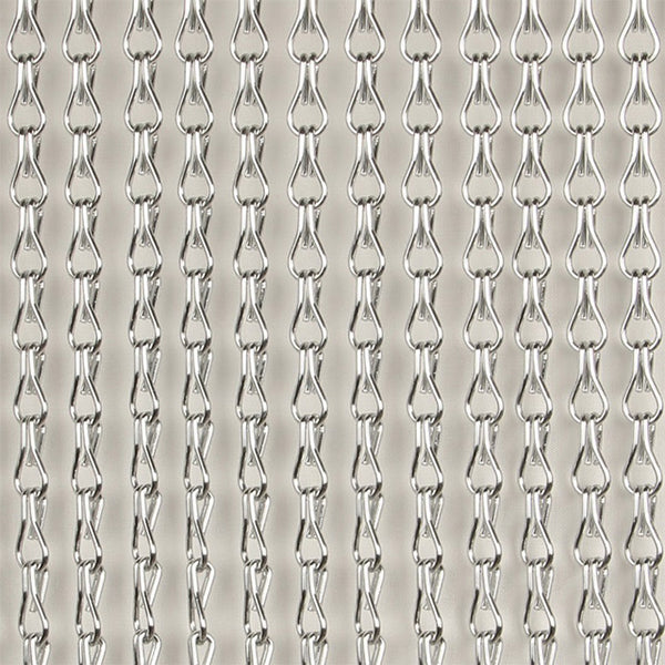 Aluminum Chain Link Curtain usded as doorway fly screen and room divider on China WDMA