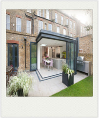 Aluminum glass panel accordion bifold folding door with built-in blinds on China WDMA