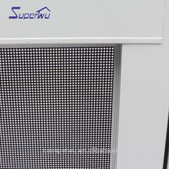 Aluminum single hung windows double glazed dust proof window with flyscreen on China WDMA