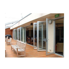 Cheap Exterior Aluminum Frame Door And Window Glass Patio Accordion Folding Doors Bi Fold Door on China WDMA
