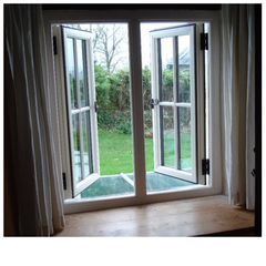 Chinese factory corrosion-proof pvc casement doors commercial swing door glass french with cheap price on China WDMA