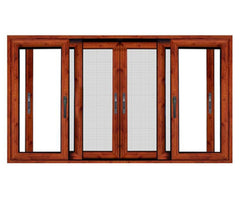 Classic Style Aluminum Sliding Doors And Windows With Accordion Screen Windows on China WDMA