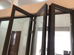 Commercial system glass aluminum bi folding accordion window on China WDMA