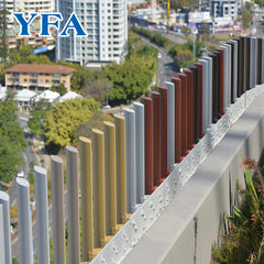 Customized building decoration sun shade exterior aluminium louver panel on China WDMA