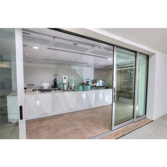Factory price size customized aluminum frame double triple glazed aluminium glass sliding door on China WDMA