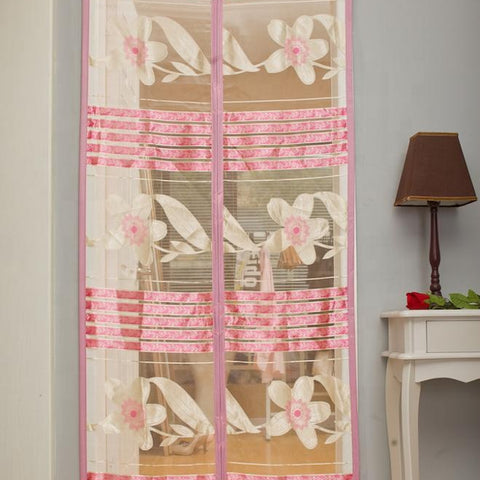 Germany market style white color Magnetic Door Screen Curtain Fly Mosquito Net Door on China WDMA
