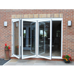 Accordion Partition Exterior Glass Sliding Folding Aluminum Storefront Stacking Door