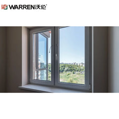 WDMA Triple Pane Casement Windows Flush Casement Windows Grey Black Flush Casement Windows