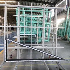 WDMA 96x80 Round Top Half moon Casement Window