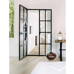 WDMA  decorative wrought iron doors luxury decorative steel safety front entry door exterior steel double doors