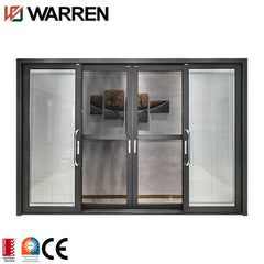 Sliding aluminum swinging door 8x7 aluminum glass garage slide door