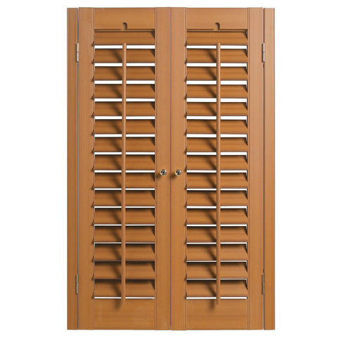 European Style Modern Design Door Window Movable Louver Wooden Plantation Shutters on China WDMA