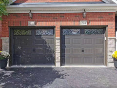 China WDMA Entrance hotel solid wood garage door