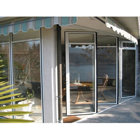 High Quality Soundproof Insulated Accordion Malaysia Patio Aluminium Sliding Folding Door on China WDMA
