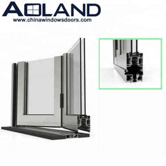 High quality aluminium glass white color veranda folding doors with thermal break on China WDMA