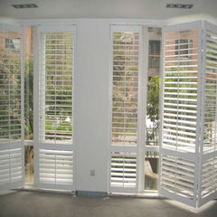 Home decoration hot sale accordion hurricane louvered windows with shutters on China WDMA