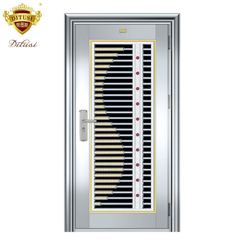 Newest design high quality modern turkey color steel security door JH440 on China WDMA