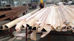 Roller track for sliding door aluminum/aluminium louver frames / wood color brushed aluminium extrusion flooring angular line on China WDMA