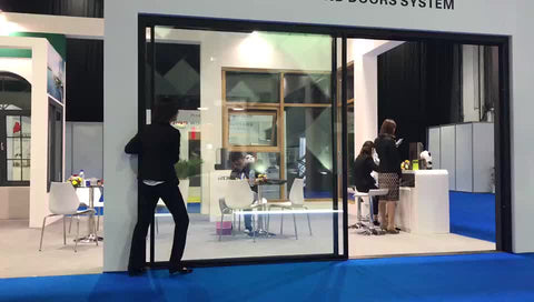 aluminium thermal break narrow frame sliding door on China WDMA