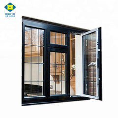 PVC High Evaluation Wood Color PVC Opening Casement Windows