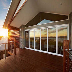 Porch exterior design aluminum sliding door with bottom tracks system on China WDMA