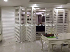 Reinforced patio door BI-Folding wooden door plantation shutters on China WDMA