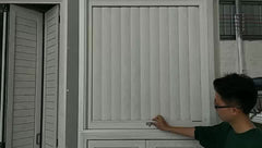 New Design Blade Vertical Adjustable Aluminum Fixed Louver Window on China WDMA