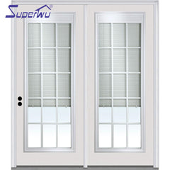 Top sale manufacturer pvc with the blinds inside swing doors on China WDMA