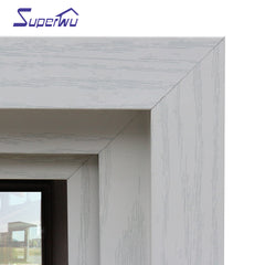 USA standard modern design double color thermal break aluminum glass french window on China WDMA