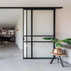Exterior Barn Door For Sunroom Tempered Glass Classic Room Tempered Interior Pocket Door With Aluminum Pocket Door Slide Cabinet