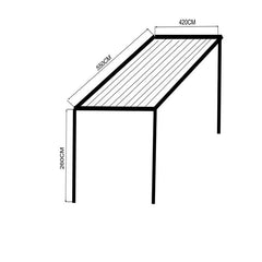 Aluminum New 2021 Outdoor Sunshade Aluminum 10X10 Metal Gazebo Modern Pergola