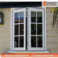 Wholesale european impact aluminium bronze color arch german style replacement soundproof frost glass casement windows window