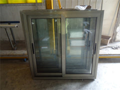 aluminum frame is champagne color windows sliding glass window on China WDMA