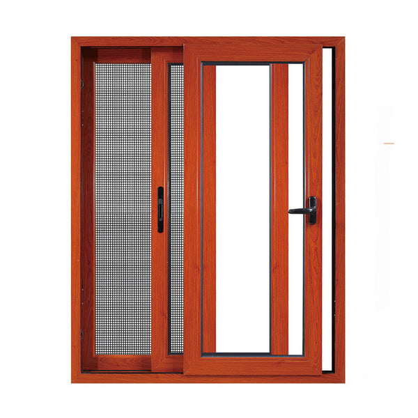 manufacturer horizontal glass color section detail aluminium frame fixed sliding window on China WDMA