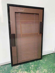 new type windows with blinds inside double glass for house on China WDMA