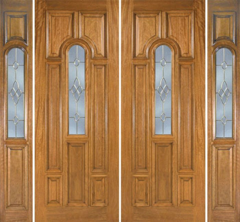 WDMA 100x96 Door (8ft4in by 8ft) Exterior Mahogany Talbot Double Door/2side w/ C Glass 1