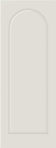 WDMA 12x80 Door (1ft by 6ft8in) Interior Barn Smooth 1040 MDF 1 Panel Round Top Single Door 1