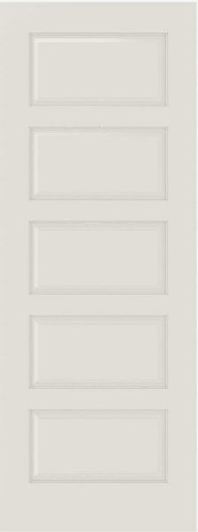 WDMA 12x80 Door (1ft by 6ft8in) Interior Bifold Smooth 5100 MDF 5 Panel Single Door 1