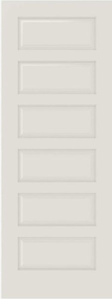 WDMA 12x80 Door (1ft by 6ft8in) Interior Bifold Smooth 6100 MDF 6 Panel Single Door 1