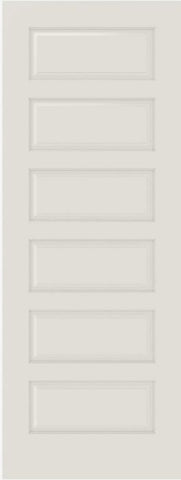 WDMA 12x80 Door (1ft by 6ft8in) Interior Bifold Smooth 6100 MDF 6 Panel Single Door 1