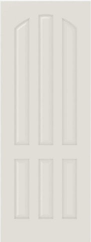 WDMA 12x80 Door (1ft by 6ft8in) Interior Barn Smooth 6080 MDF 6 Panel Arch Panel Single Door 1
