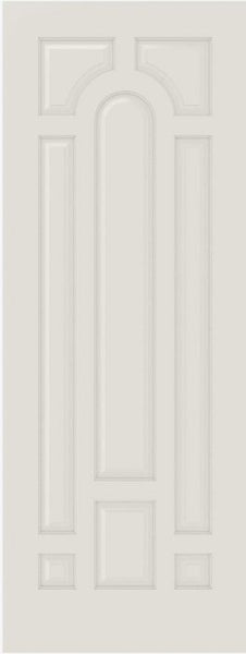 WDMA 12x80 Door (1ft by 6ft8in) Interior Bifold Smooth 8030 MDF 8 Panel Arch Panel Single Door 1