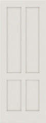 WDMA 12x80 Door (1ft by 6ft8in) Interior Barn Smooth 4010 MDF 4 Panel Shaker Single Door 1